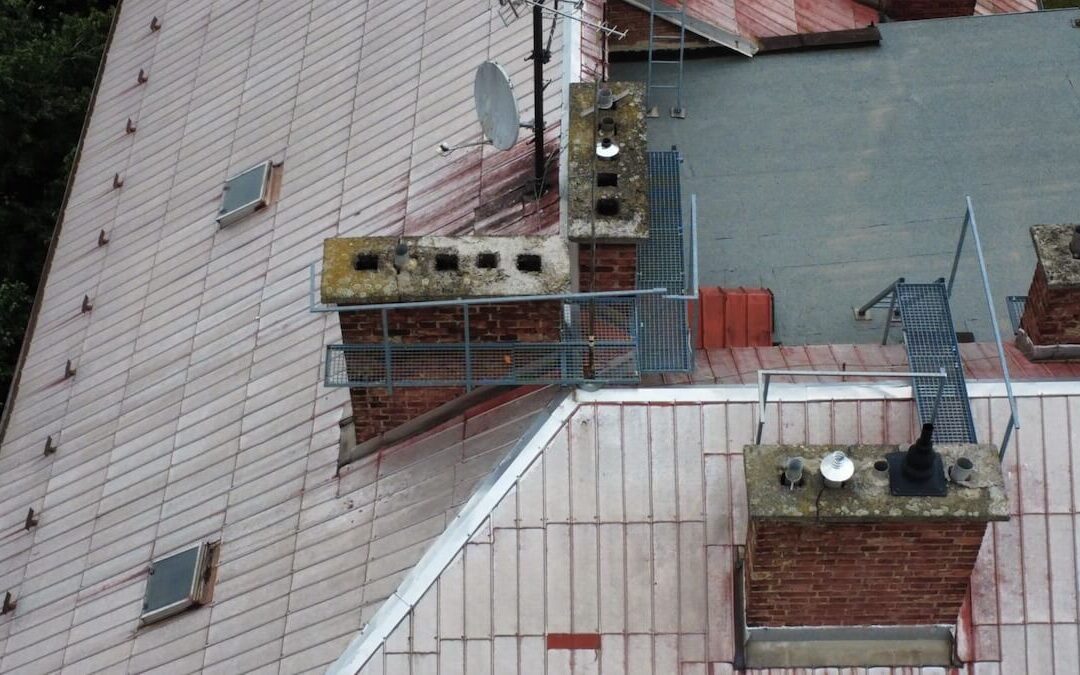 Výroba a montáž komínových lávek – Kpt. Nálepky, Olomouc