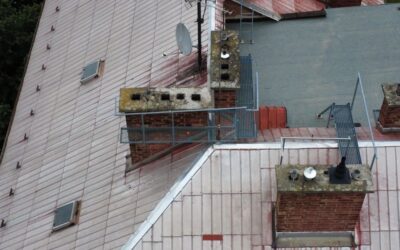 Výroba a montáž komínových lávek – Kpt. Nálepky, Olomouc